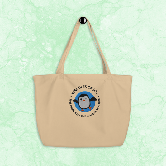Waddles of Joy Embroidered Tote Bag