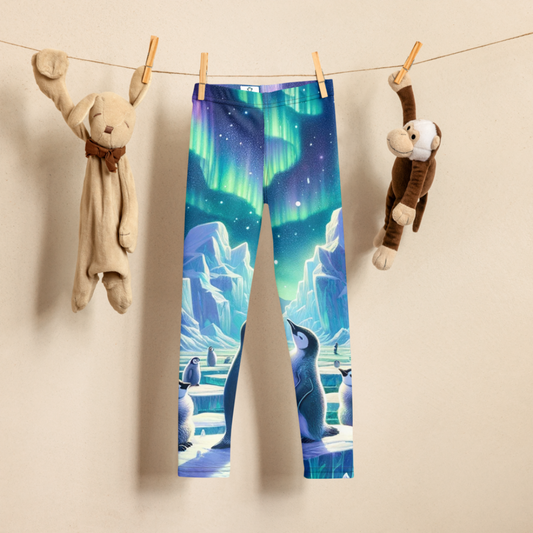 Arctic Penguins Kids Leggings (Sizes 2T-7)