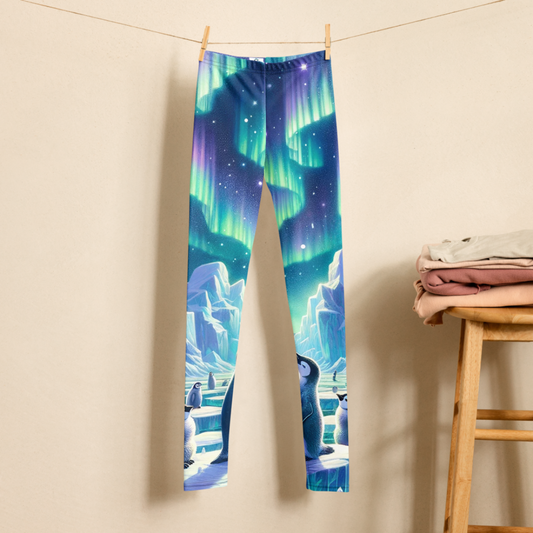 Arctic Penguins Youth Leggings (Sizes 8-20)