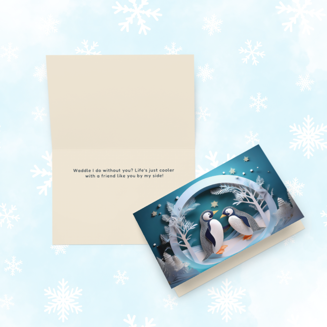 Penguin Friendship Greeting Card