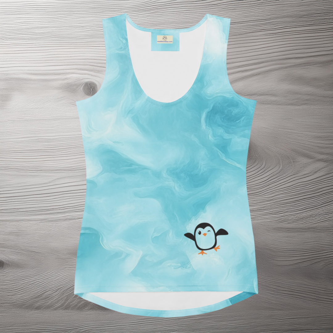 Winking Penguin Dream Cloud Tank Top