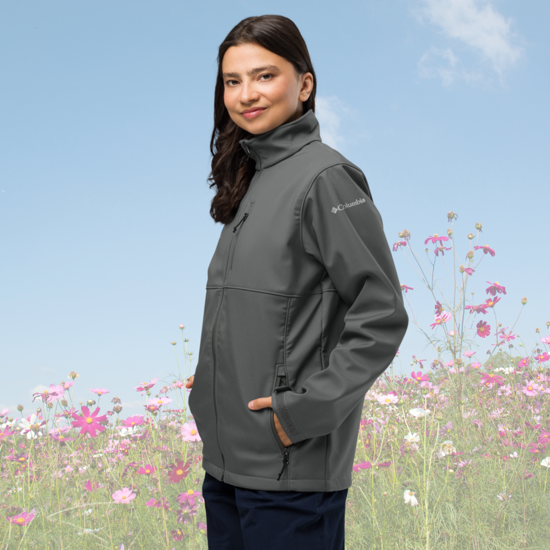 Columbia Soft Shell Jacket with Waddles of Joy Logo