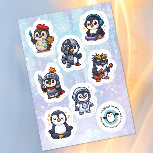 Waddle It Be Today? – Penguin Personality Sticker