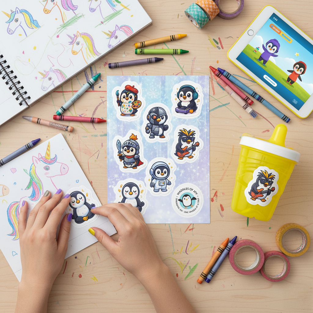 Waddle It Be Today? – Penguin Personality Sticker