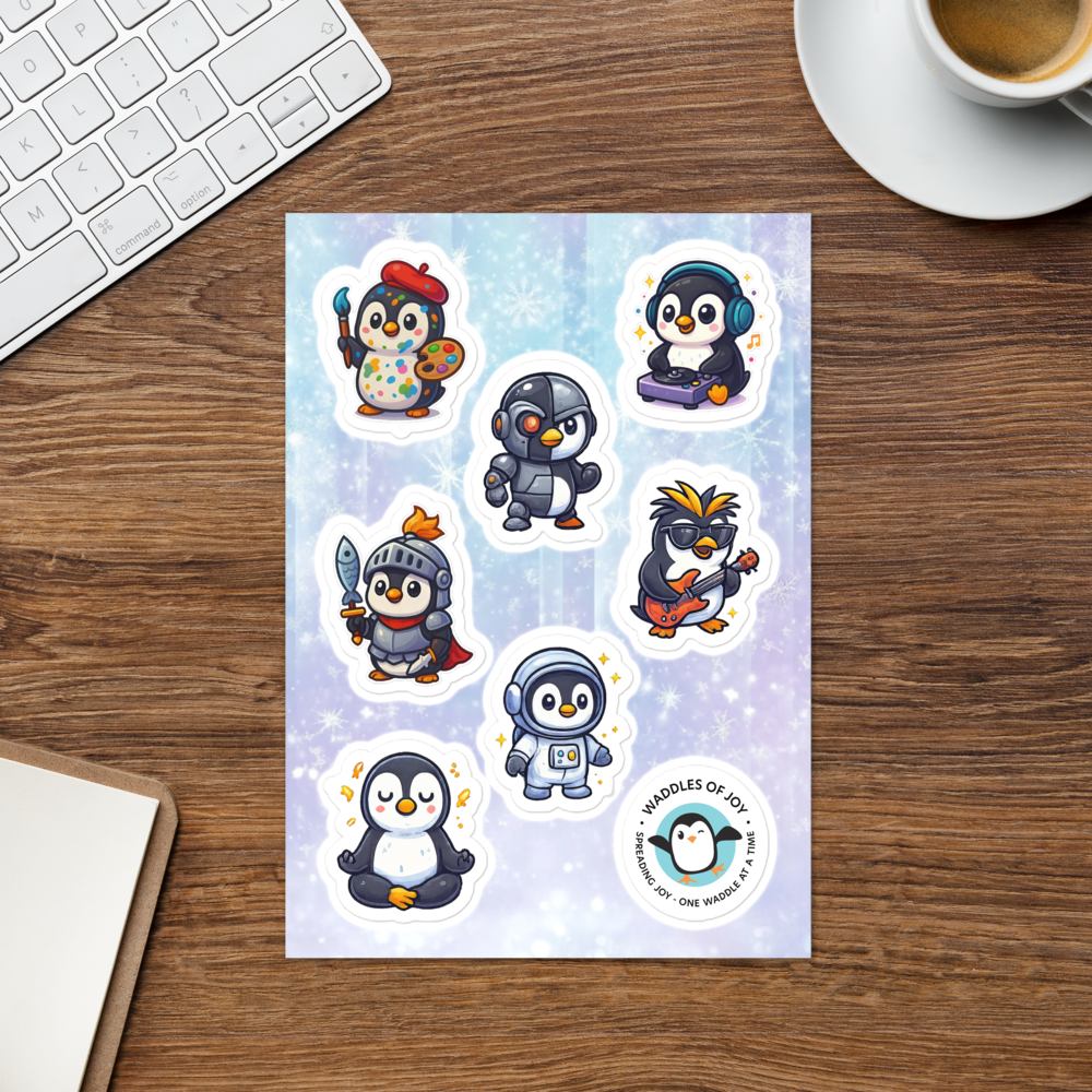 Waddle It Be Today? – Penguin Personality Sticker