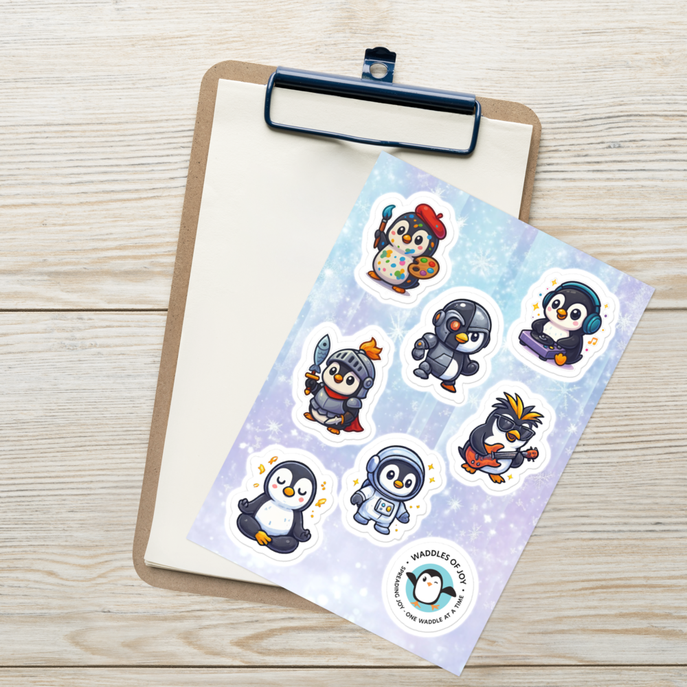 Waddle It Be Today? – Penguin Personality Sticker