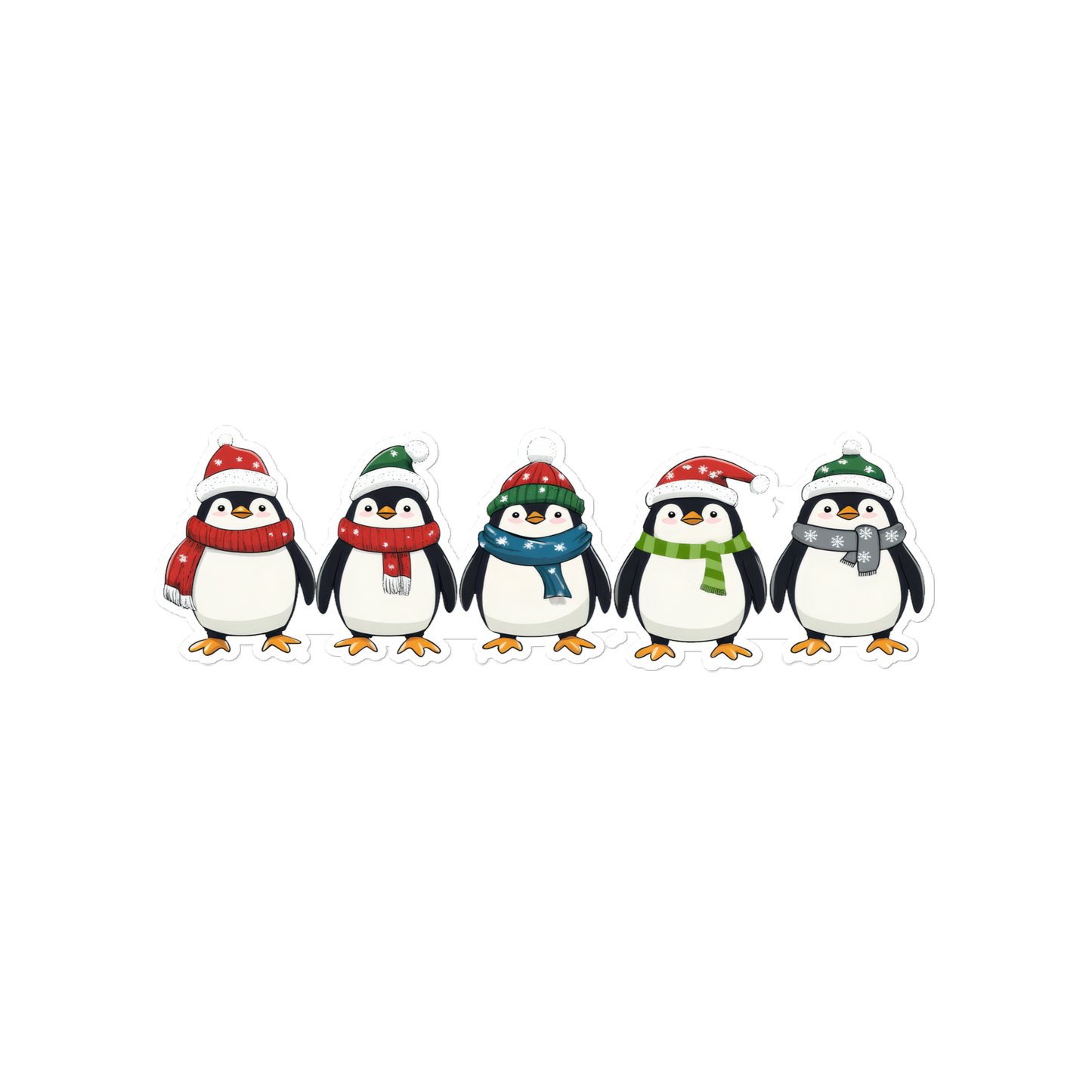 Festive Penguin Stickers