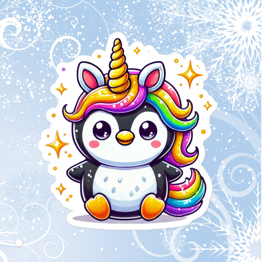 Penguicorn Vinyl Sticker – Sparkle Like No Otter