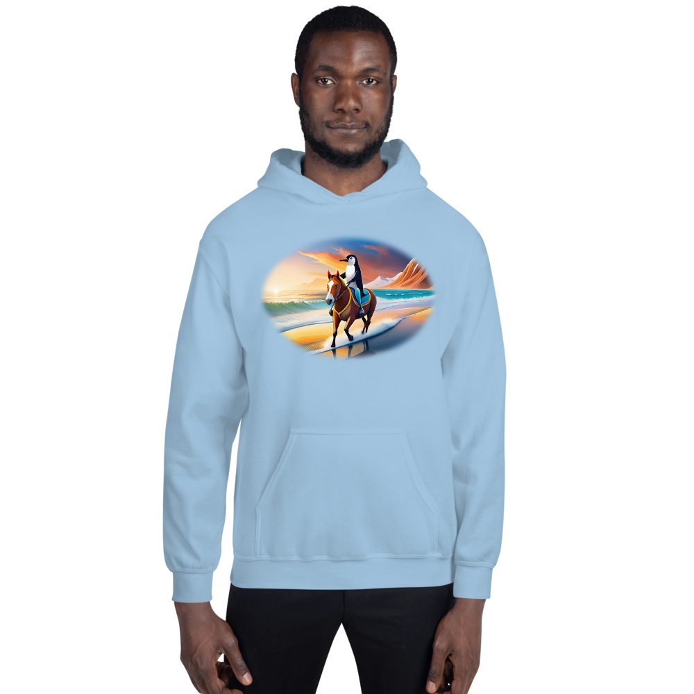 Penguin Rider Unisex Hoodie – Ride Into Chilldom