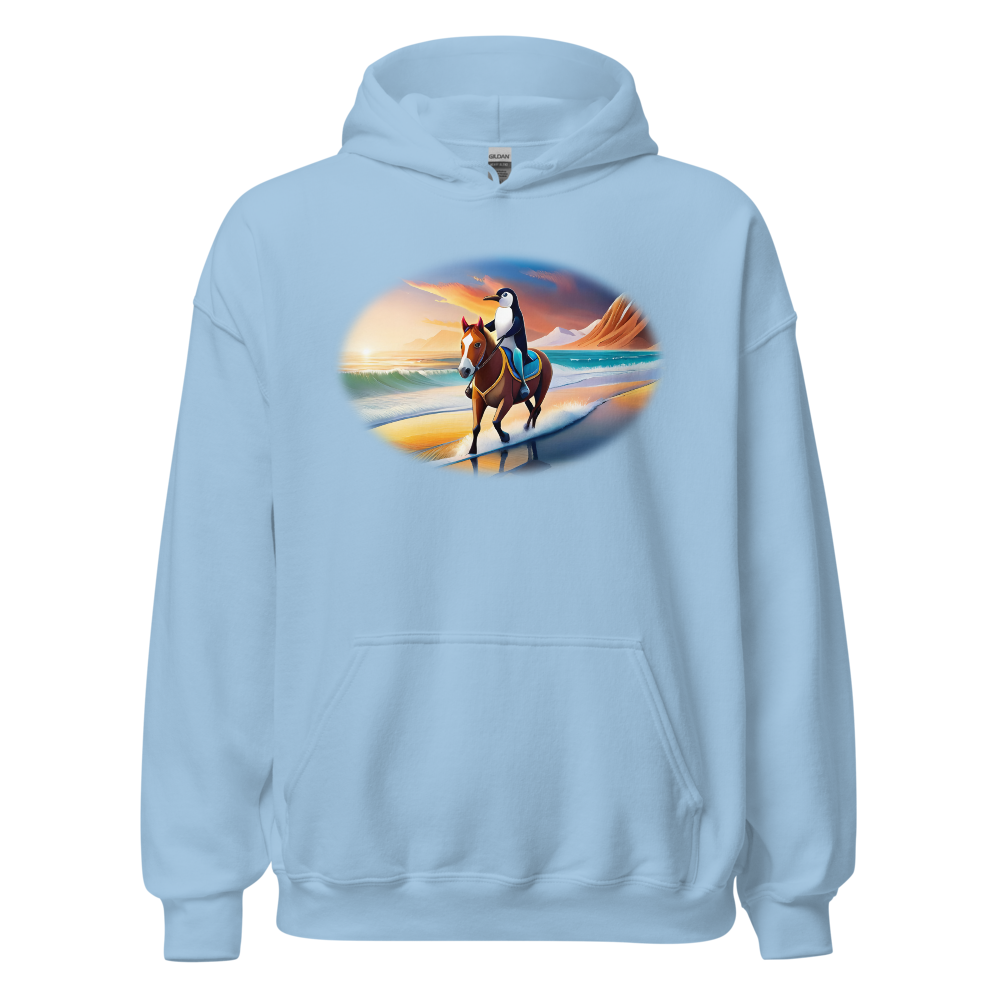 Penguin Rider Unisex Hoodie – Ride Into Chilldom