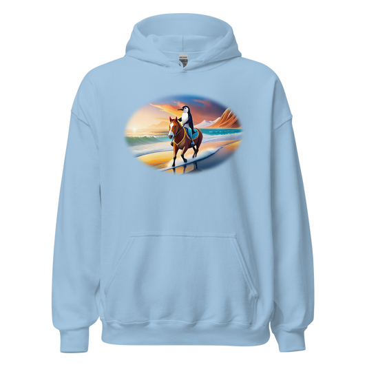 Penguin Rider Unisex Hoodie – Ride Into Chilldom