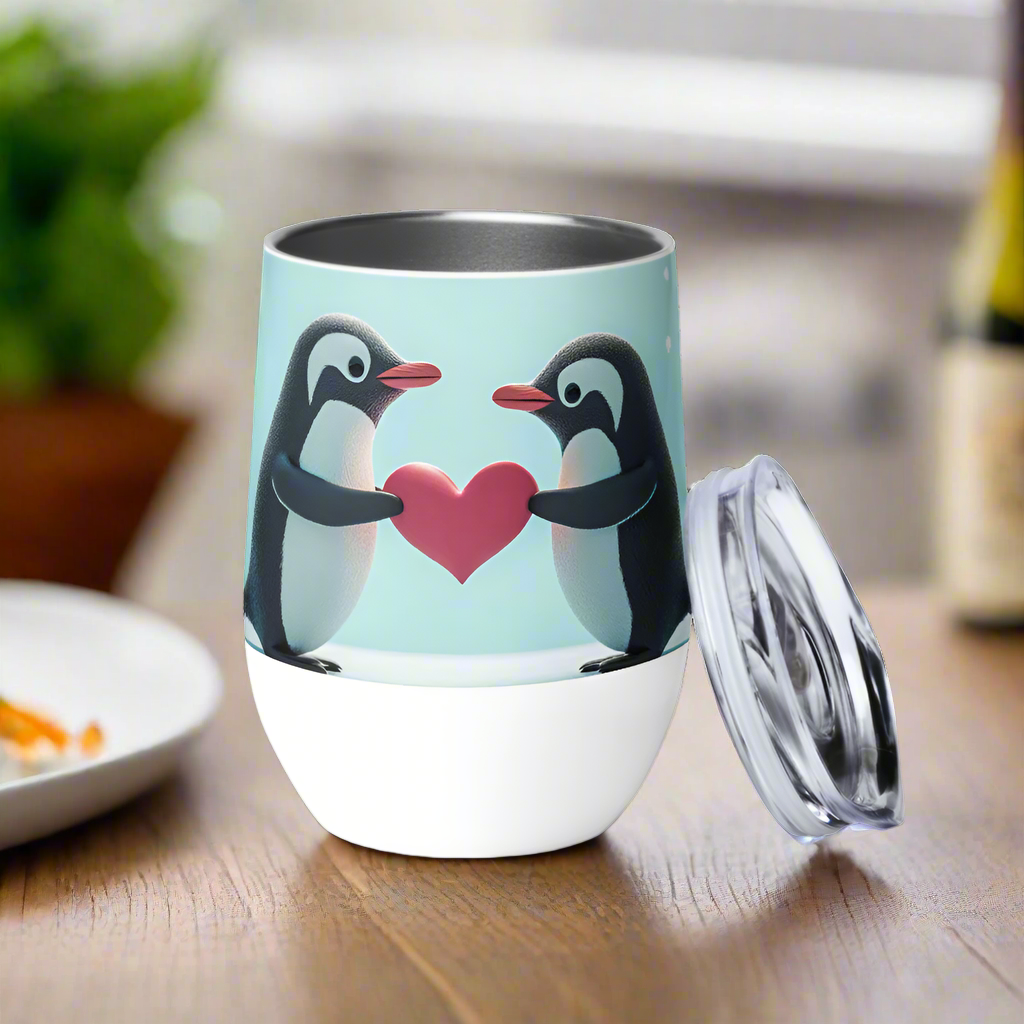 Penguin Love Wine Tumbler