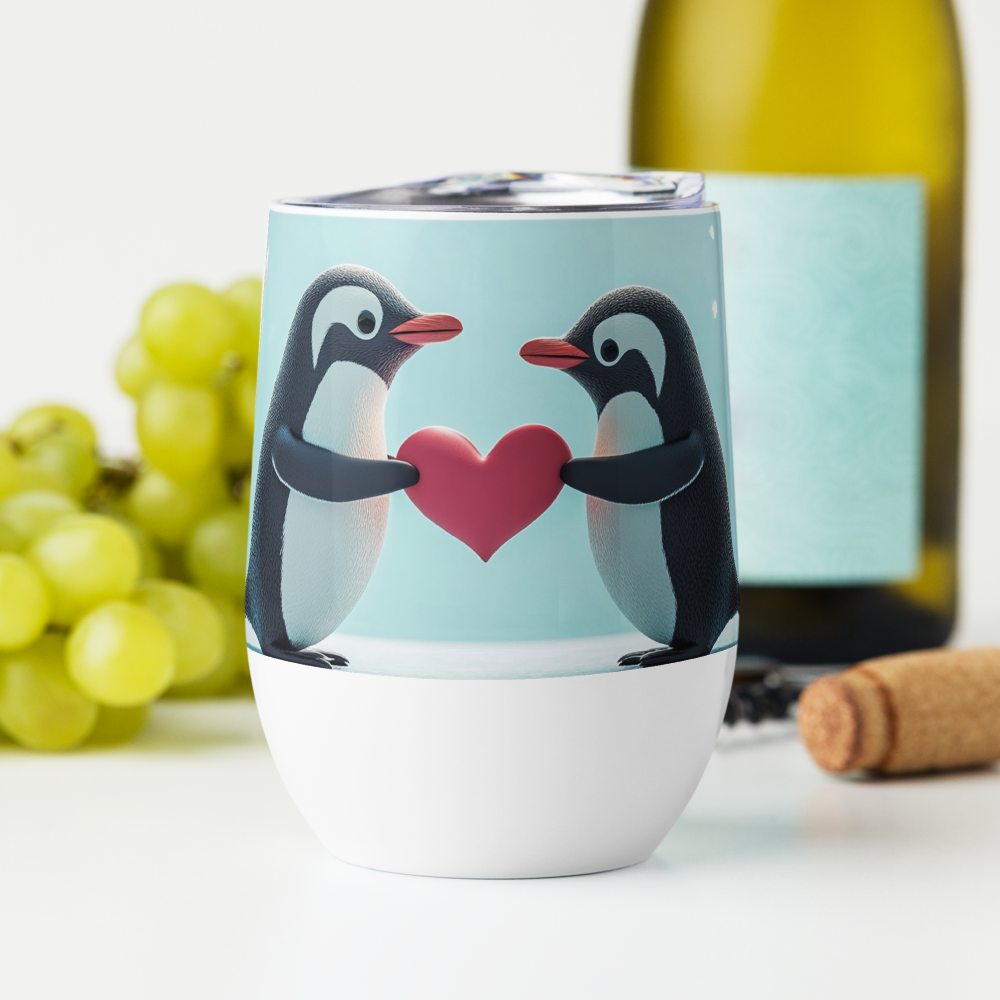 Penguin Love Wine Tumbler