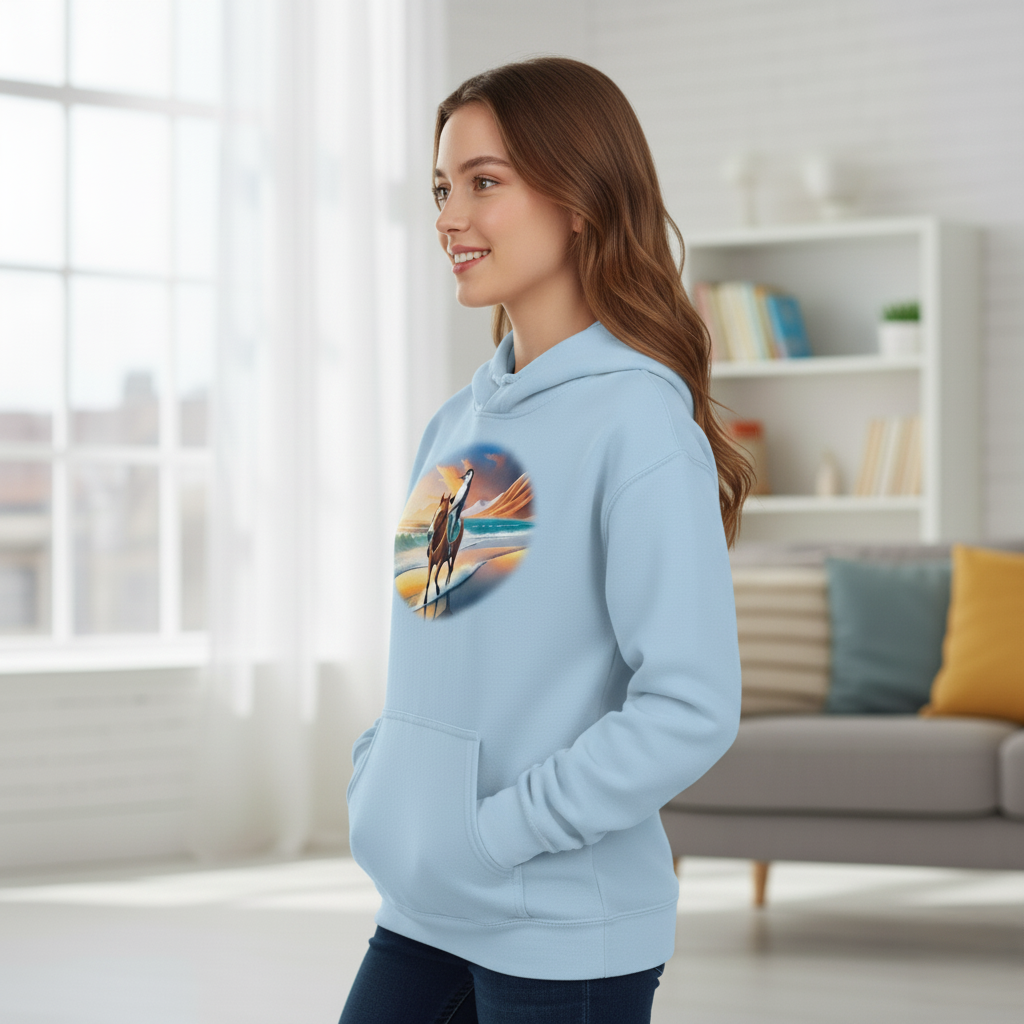 Penguin Rider Unisex Hoodie – Ride Into Chilldom